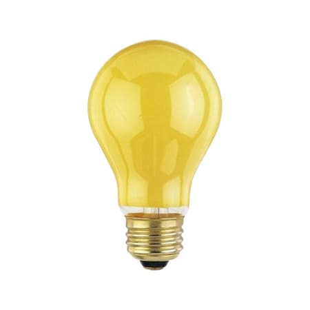 Westinghouse Westinghouse 60 W A19 A-Line Incandescent Bulb E26 (Medium) Yellow 2 pk 345200